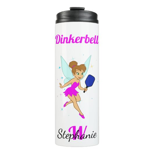 Custom Dinkerbell - Grappige pickleball voor haar Thermosbeker (Voorkant)