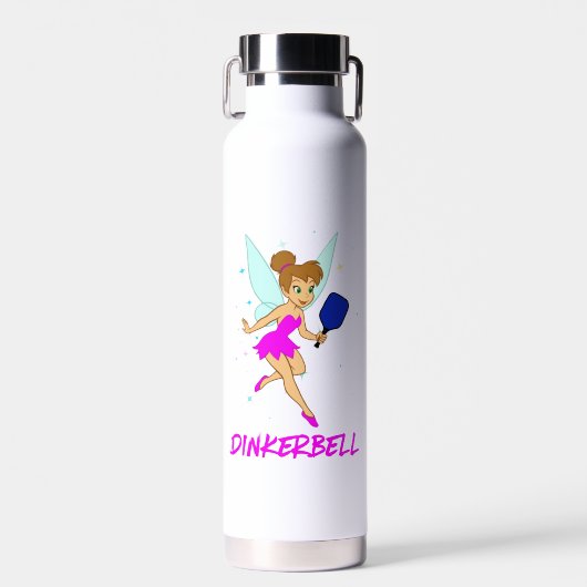 Custom Dinkerbell - Grappige pickleball voor haar Waterfles (Voorkant)