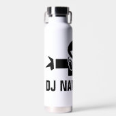 Custom Disc Jockey waterfles voor muziek deejay (Voorkant)