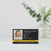 Custom Dispatcher Foto 911 Politie Fire Emergency Visitekaartje (Staand voorkant)