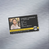 Custom Dispatcher Foto Emergency Services Logo Magnetisch Visitekaartje (Voorbeeld)
