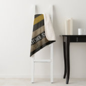 Custom Dispatcher Thin Gold Line Blanket Sherpa Deken (In situ)