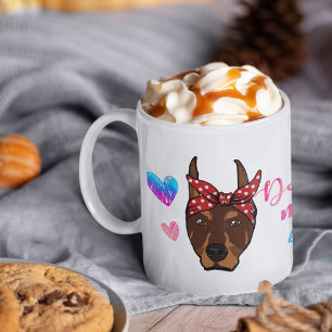 Custom Doberman Ma Cute Moederdag Hondenliefhebber Koffiemok
