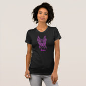 Custom Doberman Neon Glow Personalized T-shirt (Voorkant volledig)