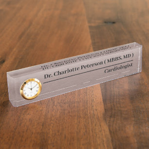 Custom Doctor Metallic Brown Naambordje