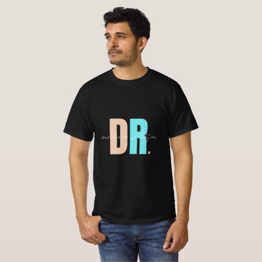 Custom Doctor naam mannen tshirt (Voorkant volledig)