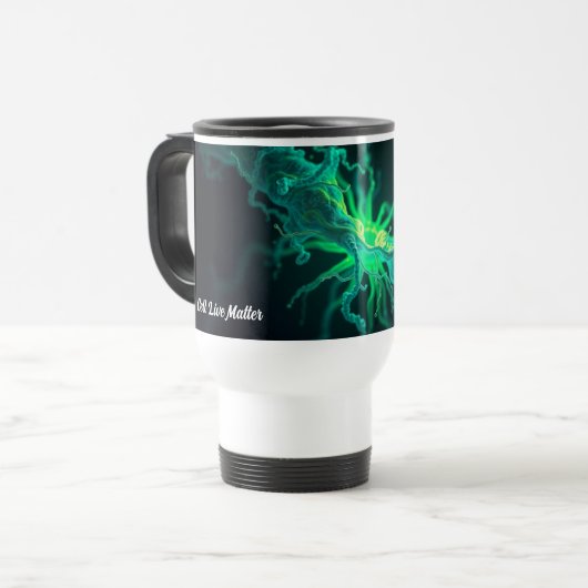 Custom Doctor Nurse Biological Cell Science Art Reisbeker (Voorkant links)