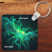 Custom Doctor Nurse Biological Cell Science Art Sleutelhanger (Achterkant)