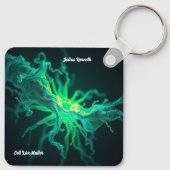 Custom Doctor Nurse Biological Cell Science Art Sleutelhanger (Achterkant)