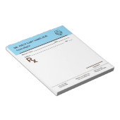 Custom Doctor Prescription Notepad Editable RX Pad Notitieblok (Schuin)