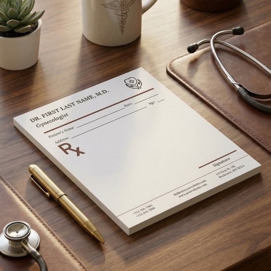 Custom Doctor Prescription Notepad Editable RX Pad Notitieblok