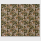 Custom Dog Afbeelding Custom Pet Photo Christmas Cadeaupapier (Vlak)