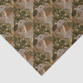 Custom Dog Afbeelding Custom Pet Photo Christmas Tissuepapier (Detail)