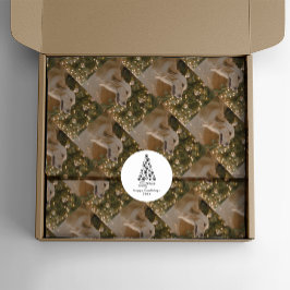 Custom Dog Afbeelding Custom Pet Photo Christmas Tissuepapier