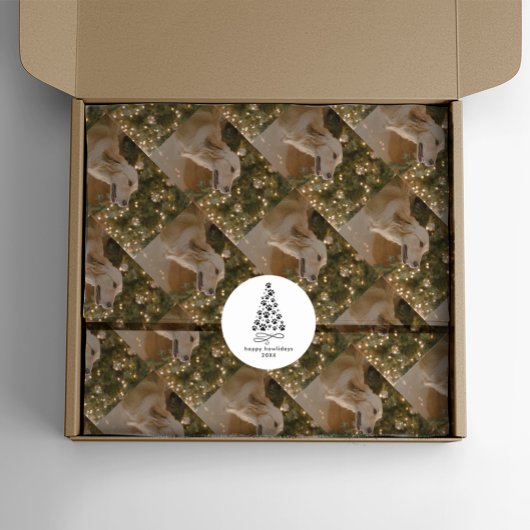 Custom Dog Afbeelding Custom Pet Photo Christmas Tissuepapier