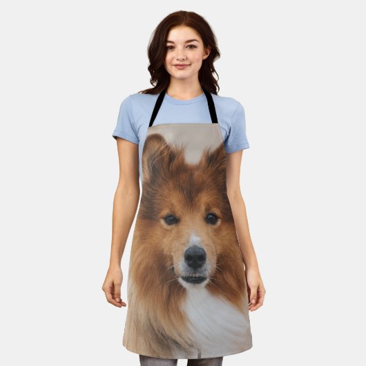 Custom Dog Afbeelding Pet Lover Schort (Gedragen)