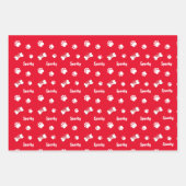 Custom Dog Bone Wrapping Papiervellen Inpakpapier Vel (Voorkant)