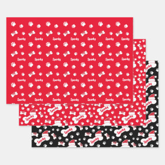 Custom Dog Bone Wrapping Papiervellen Inpakpapier Vel