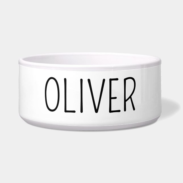 Custom Dog Bowl, Gepersonaliseerde Pet Bowl Voerbakje (Voorkant)