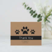 Custom Dog Business Bedankt Opmerkingen Briefkaart (Staand voorkant)
