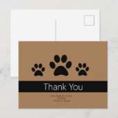 Custom Dog Business Bedankt Opmerkingen Briefkaart (Voorkant / Achterkant)