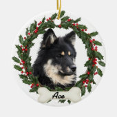 Custom Dog Cat Pet Photo Christmas Ornament (Voorkant)