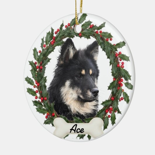 Custom Dog Cat Pet Photo Christmas Ornament (Links)
