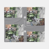 Custom Dog Cat Picture Bedding Blanket With Text,  Fleece Deken (Voorkant (Horizontaal))
