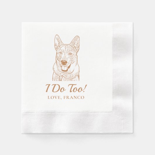 Custom Dog Cheers Custom Cocktail Servet (Voorkant)