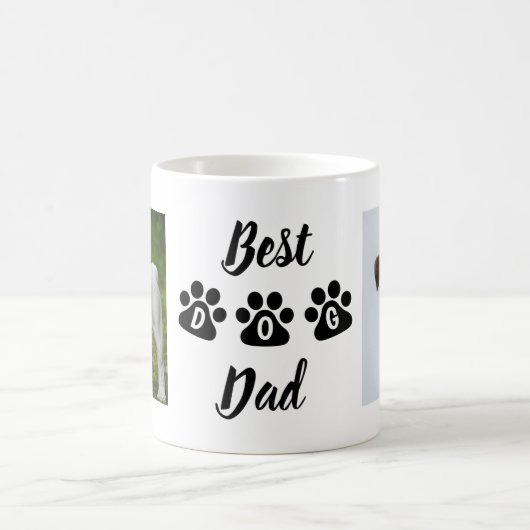 Custom Dog Dad Mug, Dog Father Mug, Dog Dad Gift,  Koffiemok (Center)