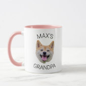 Custom Dog Face Coffee Mug, Grandpa Gift Mok (Links)