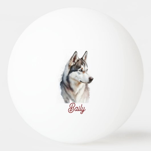 Custom Dog Face Funny  Party Personalized  Pingpongbal (Voorkant)