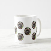 Custom Dog Face - Gepersonaliseerde Patroon Koffie Koffiemok (Voorkant rechts)
