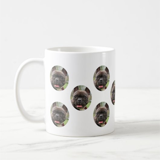 Custom Dog Face - Gepersonaliseerde Patroon Koffie Koffiemok (Links)