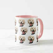 Custom Dog Face Mok | Dog Mom Gift Mok (Voorkant rechts)