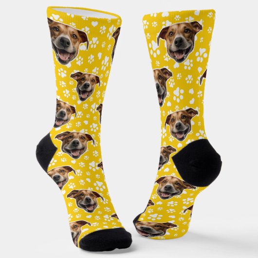 Custom Dog Face Sokken (Gebogen)