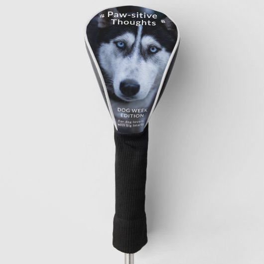Custom Dog Golf Head Hoesje - Schattige &  Golfheadcover (Voorkant)