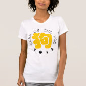 Custom Dog Ideogram Chinese Year Zodiac Women T-sh T-shirt (Voorkant)