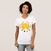 Custom Dog Ideogram Chinese Year Zodiac Women T-sh T-shirt (Voorkant volledig)