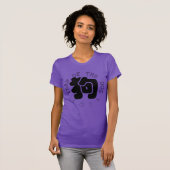 Custom Dog Ideogram Chinese Year Zodiac Women T-sh T-shirt (Voorkant volledig)