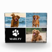 Custom Dog Lover 3 Photo Collage Photo Block Fotoblokken (Voorkant)