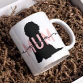 Custom Dog Mam, Roze en Zwarte Doodle Lover Koffiemok