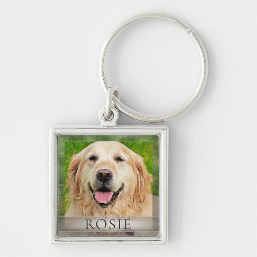 Custom Dog Memorial Gift Sleutelhanger (Voorkant)