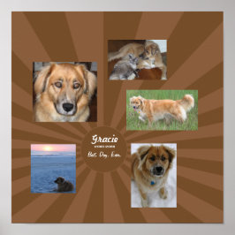 Custom Dog Memorial Poster