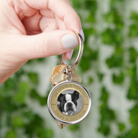 Custom Dog Memorial Sleutelhanger (Hand)