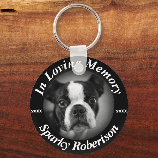 Custom Dog Memorial Sleutelhanger (Voorkant)