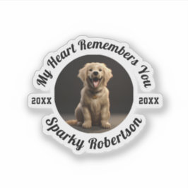 Custom Dog Memory & Remembrance Design Sticker