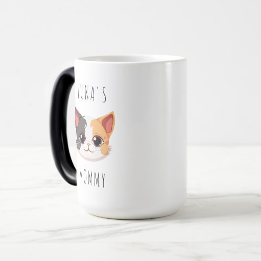 Custom Dog Mom Gift met Pet Photo Hondenliefhebber Magische Mok (Voorkant links)
