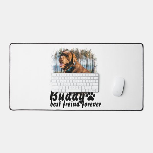 Custom Dog Mouse Pad & Desk Mat – Personalize with (Keyboard & Muis)