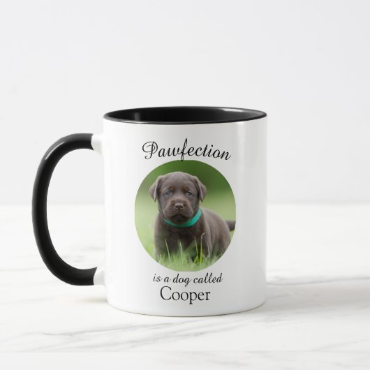 Custom Dog Mug with picture Mok (Links)